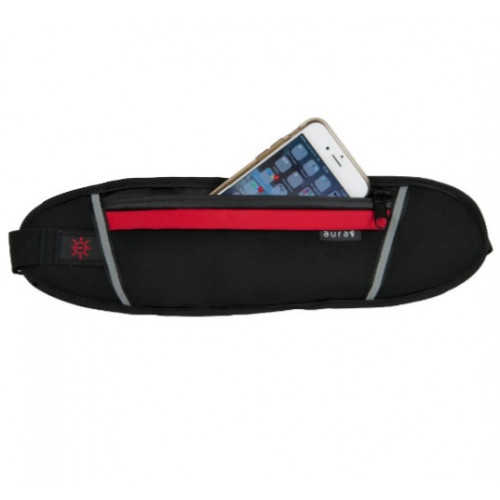 Philex, 43011PI, LED Rechargeable Phone Waist Bag - Red