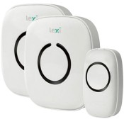 Lexi, 44004PI, Twin Wireless Plug-in Doorbell 150m - 1 Transmitter + 2 Receiver