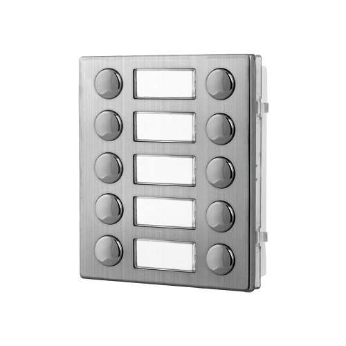 Videx, 4845D/M, 10 Call Button Expansion Module (DB Shared Name Plate) 4000 Series