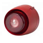 511-206, VTB-32EVAD Ceiling Sounder and Deep Base, Red Body / Flash