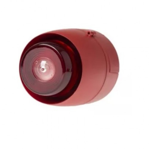 511-208, VTB-32EVAD Ceiling Sounder Deep Base, Red Body, White Flash