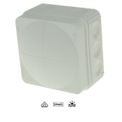 60522, Grey COMBI 108 (Empty) IP66 Junction Box (76x76x51mm)