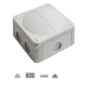 60531, Grey COMBI 607 (Empty) IP67 Junction Box (110x110x66mm)