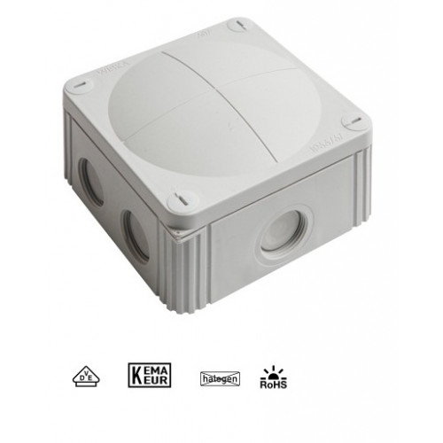 60531, Grey COMBI 607 (Empty) IP67 Junction Box (110x110x66mm)