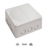 60702, Grey COMBI 1010 (Empty) IP67 Junction Box (140x140x82mm)