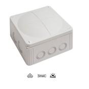 62210, White COMBI 1010 (Empty) IP67 Junction Box (140x140x82mm)