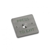 Videx, SP80, Press to Exit Button - Flush Stainless Steel