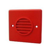 PSS-0033(18-980455), Compact Sounder Red, Flush Mount,10-30V DC