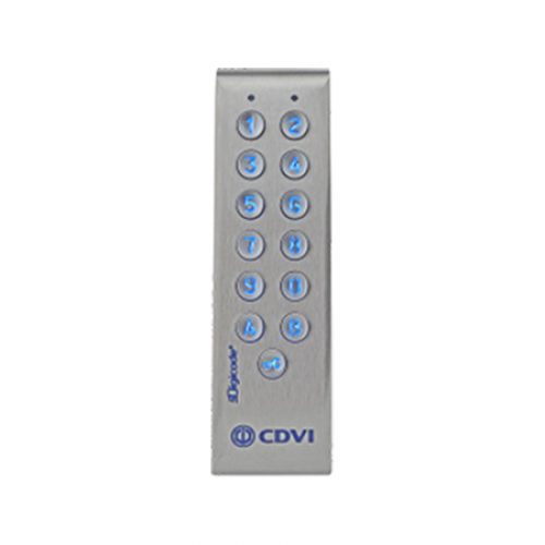 PROFIL100E-C, Narrow Backlit Keypad with Remote Electronics, 2 Relays