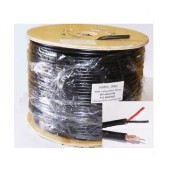 RG59  + 2 CORE BLACK PVC SHOTGUN 100M Roll supplied on Wooden reel