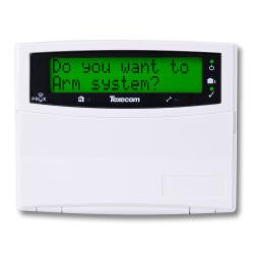 TEXECOM, DBD-0002, Premier LCDL-P Large screen LCD Keypad with Built in Proximity Tag