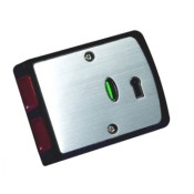Knight Plastics, PA2ESR, Double Push Panic Button End Push with S/Steel Fascia Selectable Resistors (Grade 3)