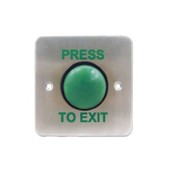 CQR, XB/GD25, Emergency Press to Exit - Green Dome - 25mm