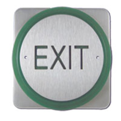 CQR, XB/PP25, Push Plate Exit Button C/W 25mm Gang Box SS