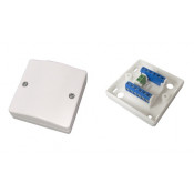 CQR , JB720/WH, Square Junction Box 12 way and 2 Tamper (White)