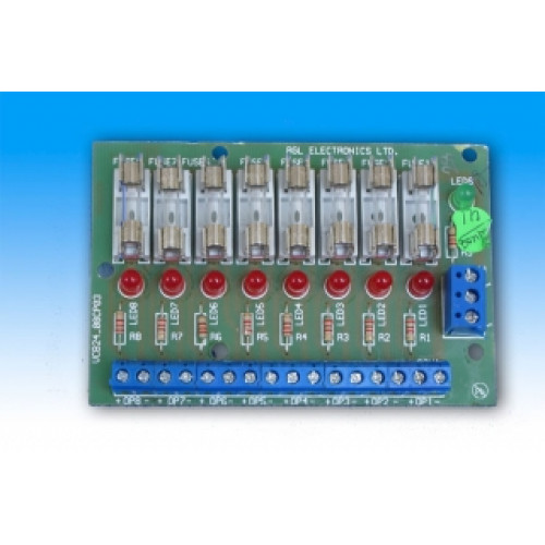 RGL, RL08, 8 Individually Fused Outputs for use with RGL power supplies