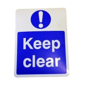 CDVI, DWS-KCSIGN, KEEP CLEAR SIGN, SELF ADHESIVE