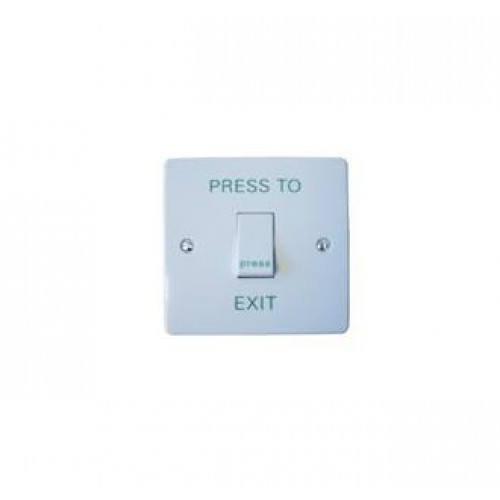 CDVI, RTE-001S, Standard Plastic EXIT Button, Surface - Internal Use