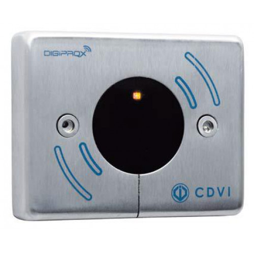 CDVI, DGLI-MWLC, Stainless Steel Mifare Reader - 13.56 MHZ