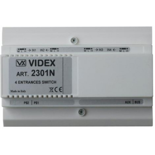 Videx, 2301N, Two - Four Entrance Exchange Unit - Multiple Door Switcher for VX2300 System