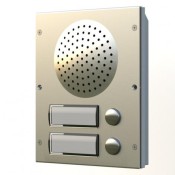 Videx, 8203-2, VX2200 Speaker Unit with 2 Buttons Available in Stainless Steel or Aluminium