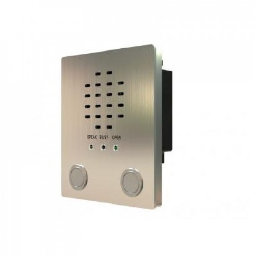 Videx, VR4KAM-2/Y, Two Button 4000 Series Vandal Resistant Speaker Module with Yellow Enamelled Bezel