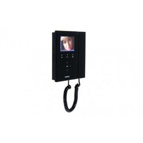 Videx, KRV86B, Surface Mount Kristallo Colour Video Apartment Station with Handset in Black for VX2300 System