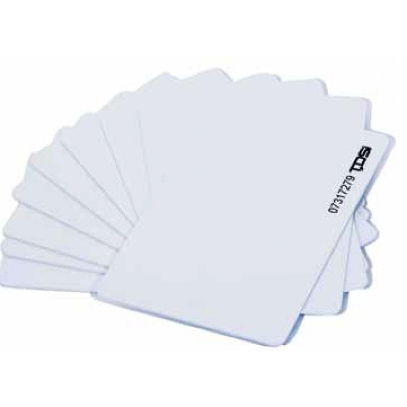 TDSI, 4262-0245, White Proximity Card Printed with TDSi Logo and ID Number