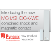 Pyronix (MC1/SHOCK-WE) 2-Way Wireless Mag Contact/Shock Sensor, White