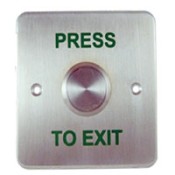 CQR, XB/SS25, Emergency Press to Exit Button - Stainless Steel