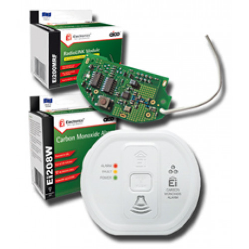 AICO, Ei208WRF, RadioLINK - Carbon Monoxide (CO) Alarm, Lithium Battery Powered