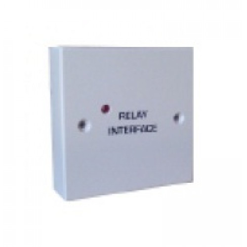 T2 Solutions, 500-011W, Easy-Relay 12V DC Boxed (White) with Printed text "RELAY INTERFACE" on front cover (Back Box not included)