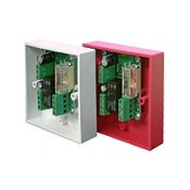 T2 Solutions, 500-0002R, Multi Function Relay 230V AC Boxed (Red Single Gang Plate with Back Box)