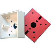 T2 Solutions, 500-100R, Single Gang Back Box - Red