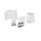 Alarm Flush Door Contact 20mm Diameter White (AC033)
