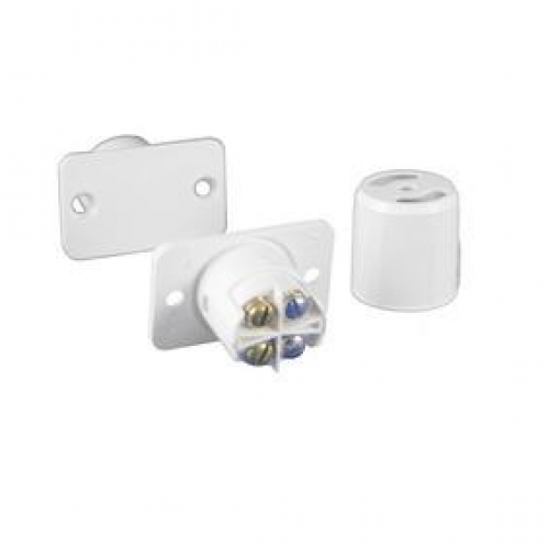 Alarm Flush Door Contact 20mm Diameter White (AC033)