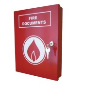 Elmdene, A4 Document Box - Red with Fire Logo (A4-DOC-BOX-R-FIRE)