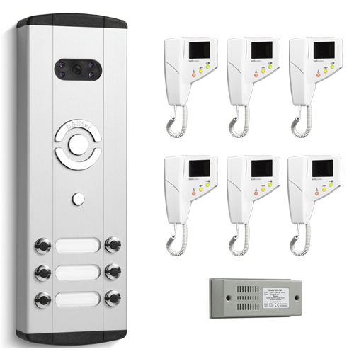 Bell (BLV6) 6 Station Bellini Colour Video Door Entry System