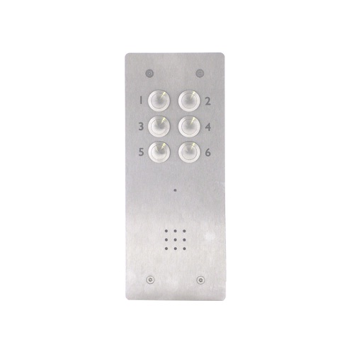 VRP6, 6 Button Vandal Resistant Panel