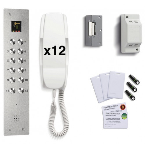 Bell, CSP-12/VR, 12 Way Combined Door Entry kit with Proximity Reader