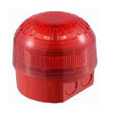 PSS-0094(18-980649), Sounder/Beacon (LED)  AC Red, Red Deep Base,110/230 AC