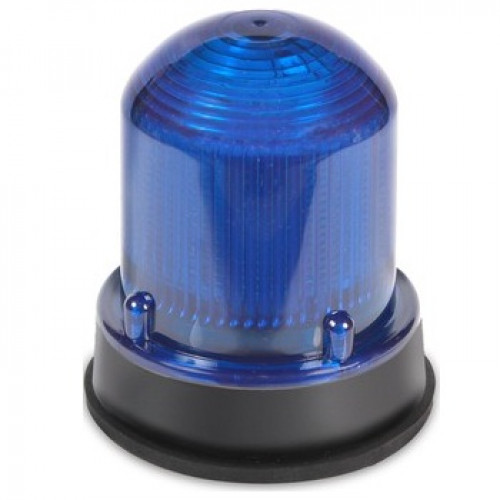 QBS-0010(45-711641), LED Standard Beacons AC Blue Lens - Continuous,110V AC