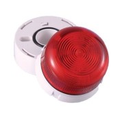 QBS-0012(45-711811), LED Standard Beacons AC Red Lens - Flashing,110V AC