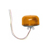 QBS-0044(45-713223), Ultra Low Profile Amber Lens 2W Xenon,12/24 VDC