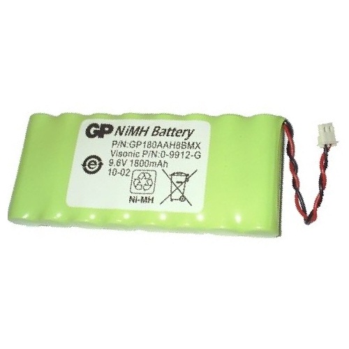 Visonic, 0-9912-G, Ni-MH 9.6V 1800mAh (8x1.2V AA)