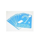 C-TEC, TEAR10, Self-adhesive Induction Loop Stickers (Pack of 10)