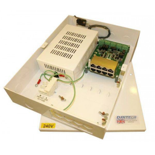 Dantech (DA1000-IN-4-G) 4 x 30W Port midspan PoE injector w/Gigabit (10/100/1000Mbs) switching