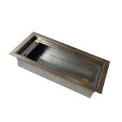 Videx, VRBB120x400, Flush Stainless Steel Bezel Backbox (120mmx400mm)