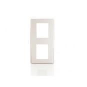 Videx, DINFPV2S, DIN Series Two Gang Vertical Cover Frame - Silver