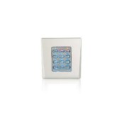 Videx, DINPADS, Silver Metal Back Lit Keypad for 99 Codes 1 Relay - IP40